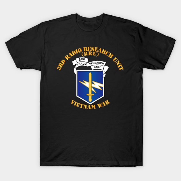 3rd Radio Research Unit Mobile Det  - Vietnam War - Blue T-Shirt by twix123844